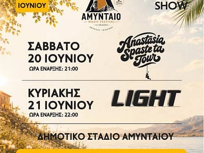 Διήμερο μουσικό φεστιβάλ στο Αμύνταιο 20 και 21 Ιουνίου 2026 31 Διήμερο μουσικό φεστιβάλ στο Αμύνταιο 20 και 21 Ιουνίου 2026