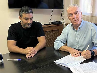 Υπογραφή εργολαβικού συμφωνητικού, για αποκαταστάσεις ζημιών στην ΤΚ Φιλώτα